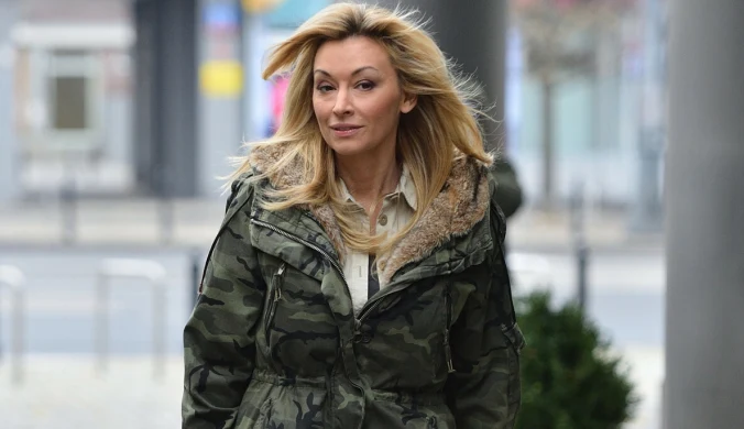 Martyna Wojciechowska w modnej kurtce moro 