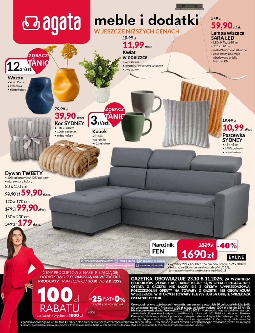 Gazetka promocyjna Agata  - ważna od 23. 10. 2025 do 08. 11. 2025