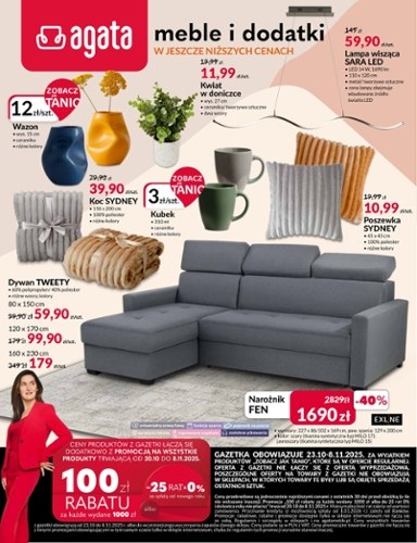 Gazetka promocyjna Agata , ważna od 23.10.2025 do 08.11.2025.