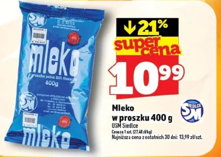 Mleko w proszku OSM Siedlce