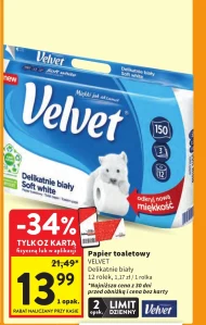 Туалетний папір Velvet