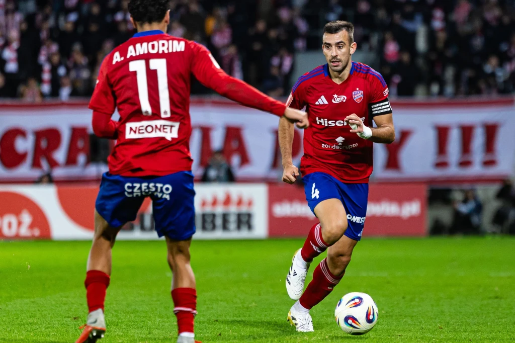Adriano Amorim i Stratos Svarnas w barwach Rakowa Częstochowa