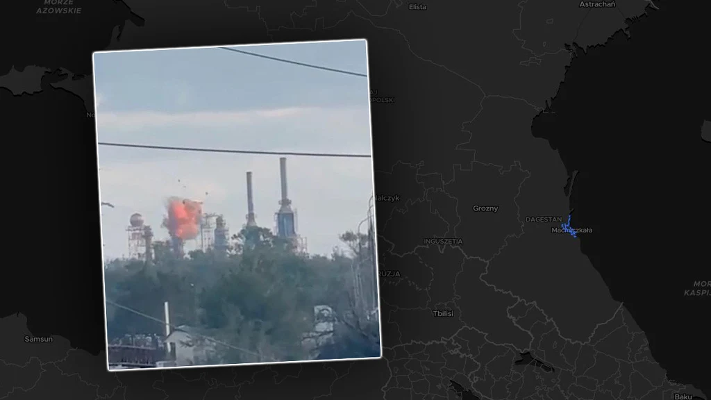 Ukraińcy zaatakowali rafinerię w Machaczkale Ukraińcy zaatakowali rafinerię w Machaczkale