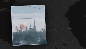 Nocny atak Ukrainy na rafinerię. Kłęby dymu daleko od linii frontu