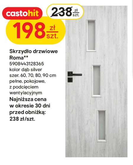 Skrzydło drzwiowe Silver