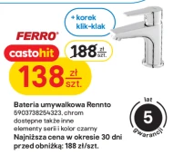 Bateria umywalkowa Ferro