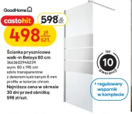 Ścianka prysznicowa GoodHome