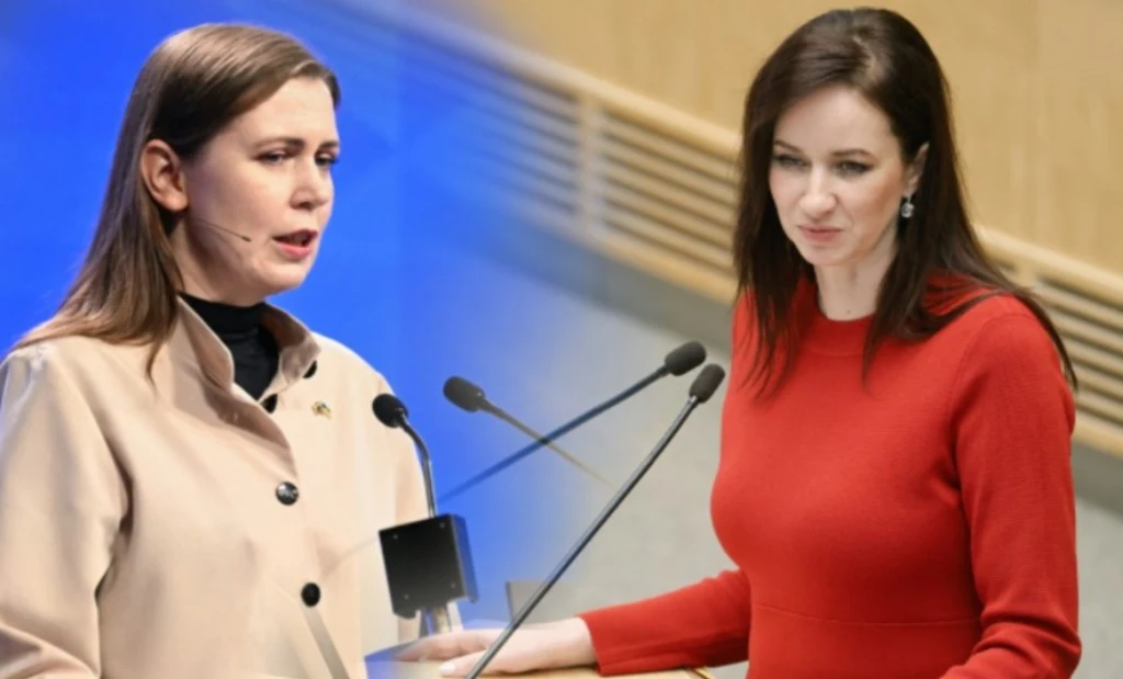 Była minister obrony Dovilė Šakalienė i premier Litwy Inga Ruginienė