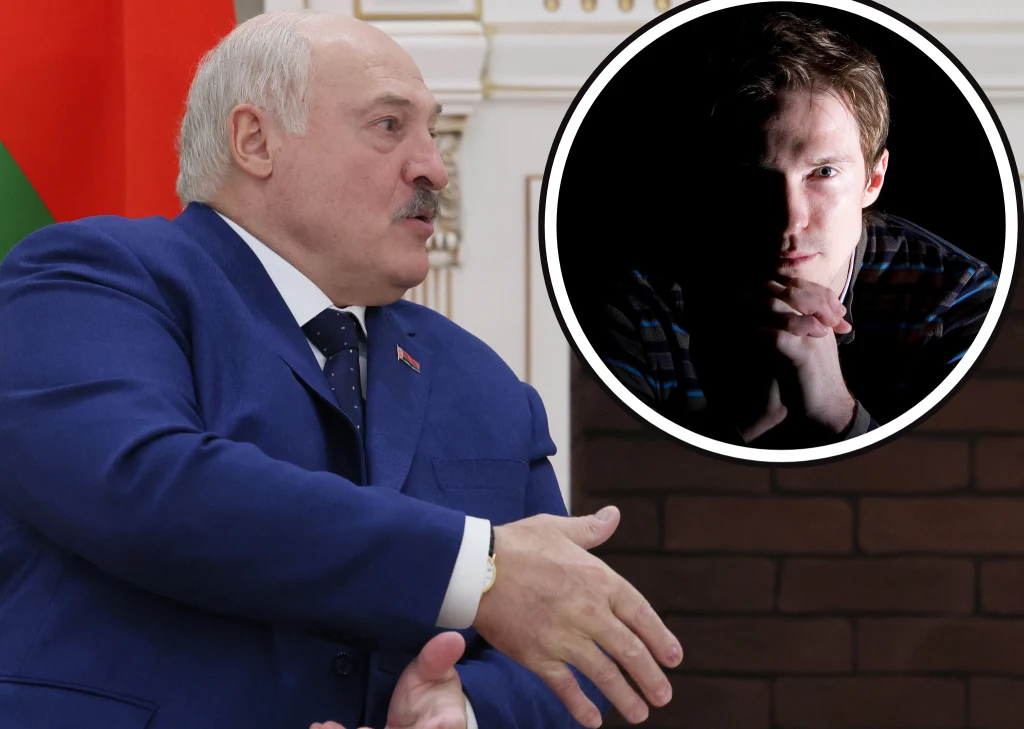 Na zdjęciu Aleksandr Łukaszenka oraz Aleksandr Hleb Na zdjęciu Aleksandr Łukaszenka oraz Aleksandr Hleb