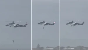 Zdmuchnęło ich z molo do wzburzonej wody. Ratownicy nie mogli nic zrobić