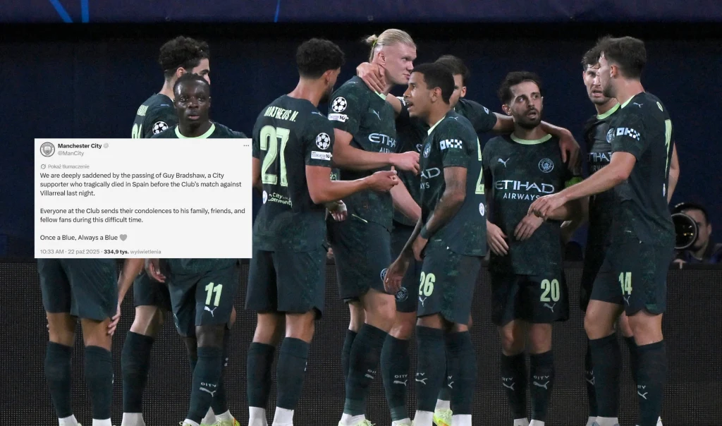 Manchester City powiadomił o śmierci kibica