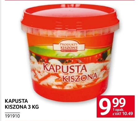 Kapusta kiszona Produkty Kiszone