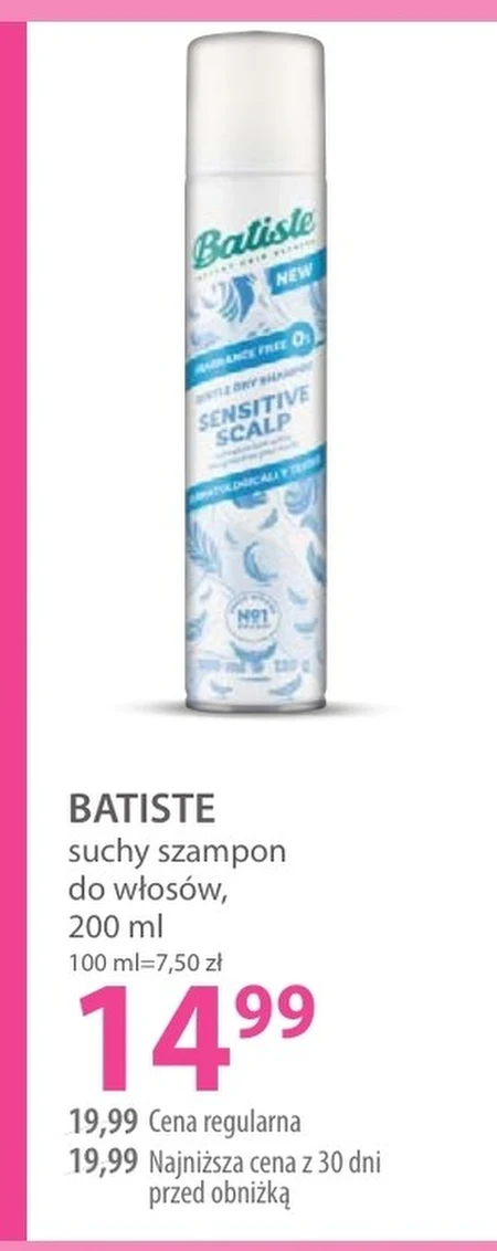 Suchy szampon Batiste