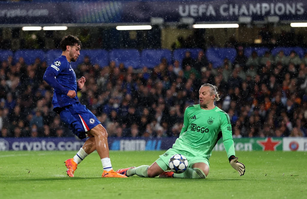 Kadr z meczu Chelsea - Ajax