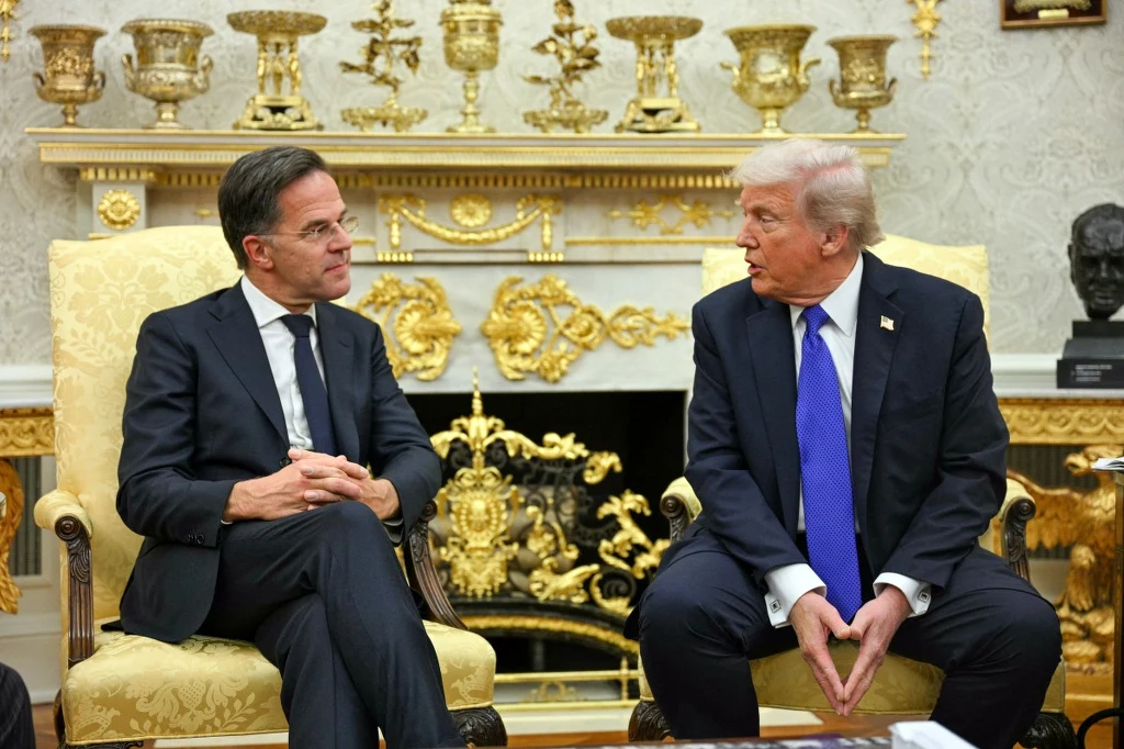 Donald Trump i Mark Rutte spotkali się w Białym Domu Donald Trump i Mark Rutte spotkali się w Białym Domu