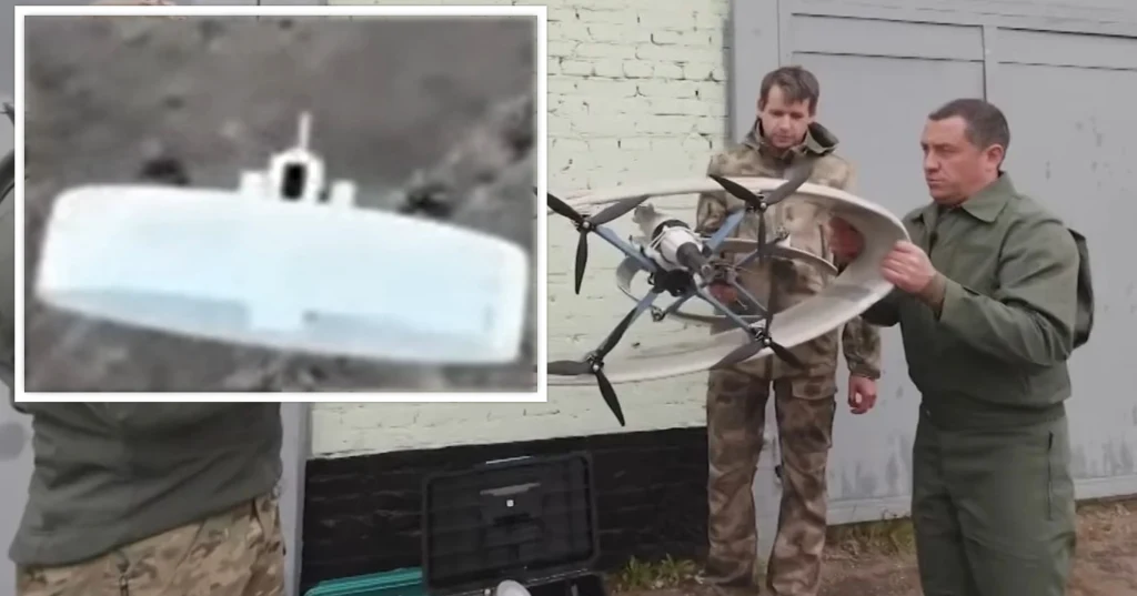 Wygląda jak UFO, ale to nowy rosyjski dron. Najprawdopodobniej z rodziny "Kometa" Wygląda jak UFO, ale to nowy rosyjski dron. Najprawdopodobniej z rodziny "Kometa"