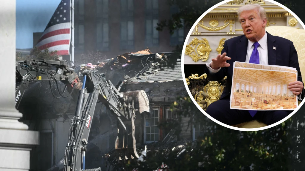 Donald Trump buduje salę balową za 250 mln dol. w Białym Domu