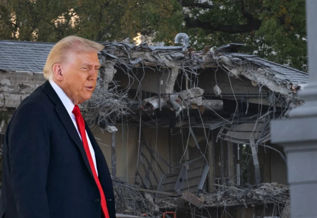 Donald Trump skomentował wyburzenie wschodniego skrzydła Białego Domu