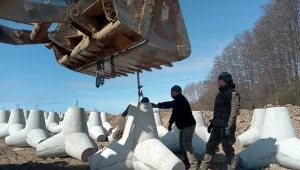 Budowa Tarczy Wschód w okolicach Braniewa