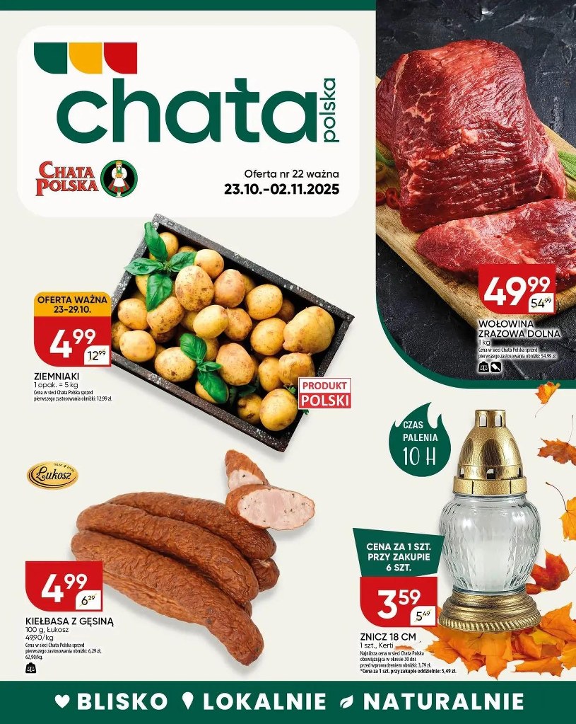 Gazetka promocyjna Chata Polska - ważna od 23. 10. 2025 do 02. 11. 2025