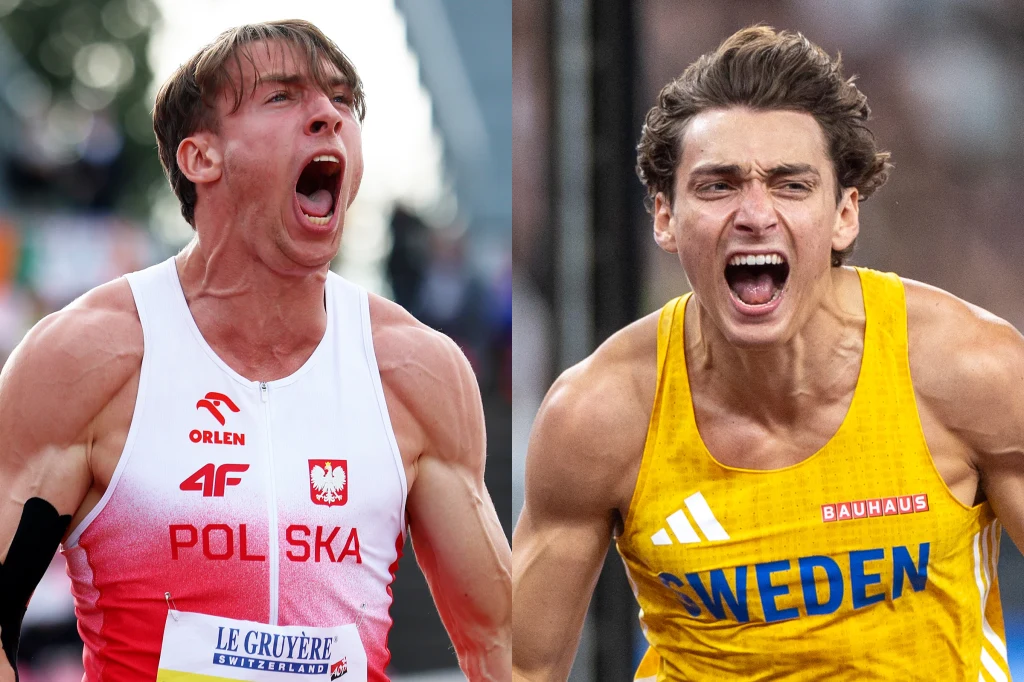 Hubert Trościanka i Armand Duplantis Hubert Trościanka i Armand Duplantis