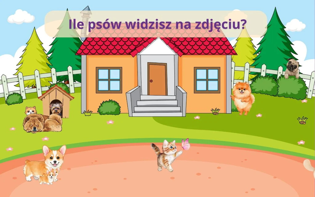 Tylko bystre oko wyłapie wszystkie psy na obrazku