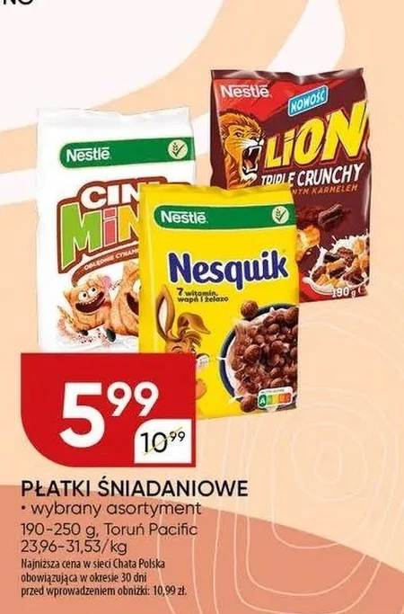 Płatki śniadaniowe Nestle