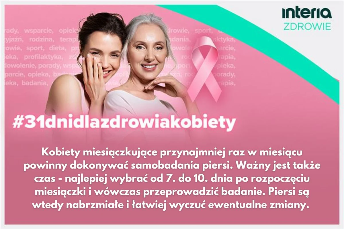 Samobadanie piersi to ważny element profilaktyki chorób nowotworowych