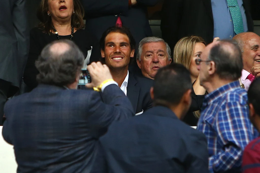 Rafael Nadal (w środku) jest kibicem Realu Madryt Rafael Nadal (w środku) jest kibicem Realu Madryt