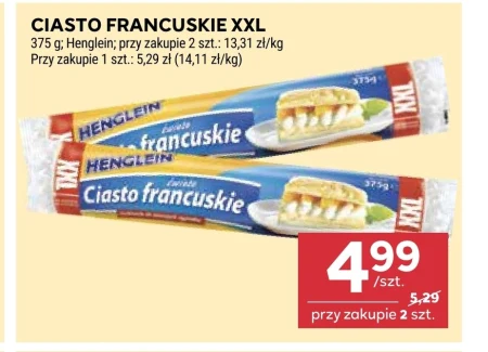 Ciasto francuskie Henglein