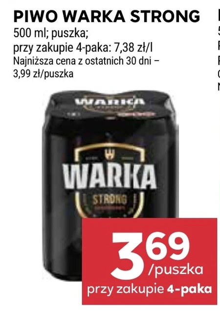 Piwo Warka Strong