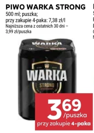 Piwo Warka Strong
