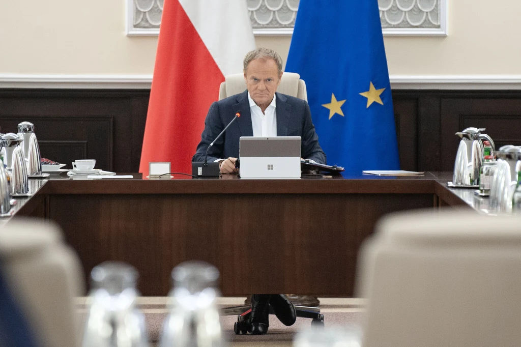 Donald Tusk na posiedzeniu rządu Donald Tusk na posiedzeniu rządu