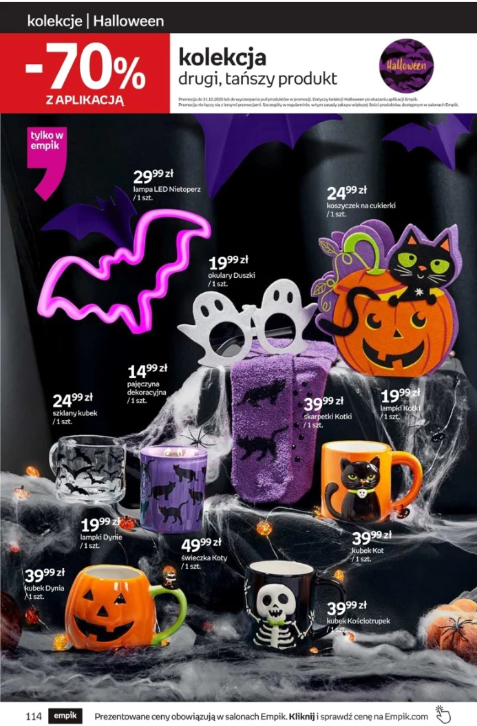Promocja na Halloweenową kolekcję w Empiku