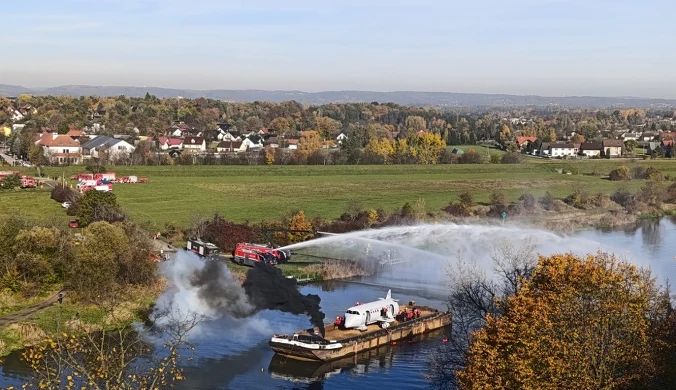 Ćwiczenia ratownictwa lotniskowego odbyły się 23 października w Opactwie Benedyktynów w Tyńcu