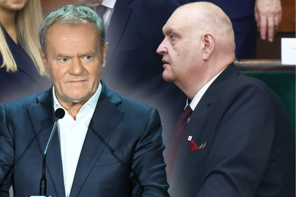 Sprawa Pegasusa. Prezes TK Bogdan Święczkowski chce pozwać Donalda Tuska za "kłamliwą wypowiedź"