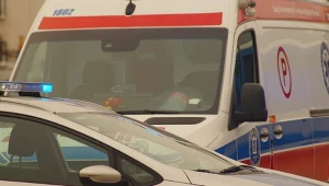 Autobus miejski zderzył się z ciężarówką w pobliżu Galerii Mokotów w Warszawie