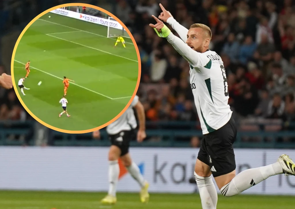 Rafał Augustyniak z golem przeciwko Szachtarowi Rafał Augustyniak z golem przeciwko Szachtarowi