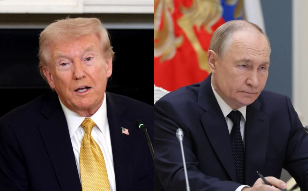 Prezydent USA Donald Trump i przywódca Rosji Władimir Putin