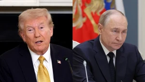 Prezydent USA Donald Trump i przywódca Rosji Władimir Putin