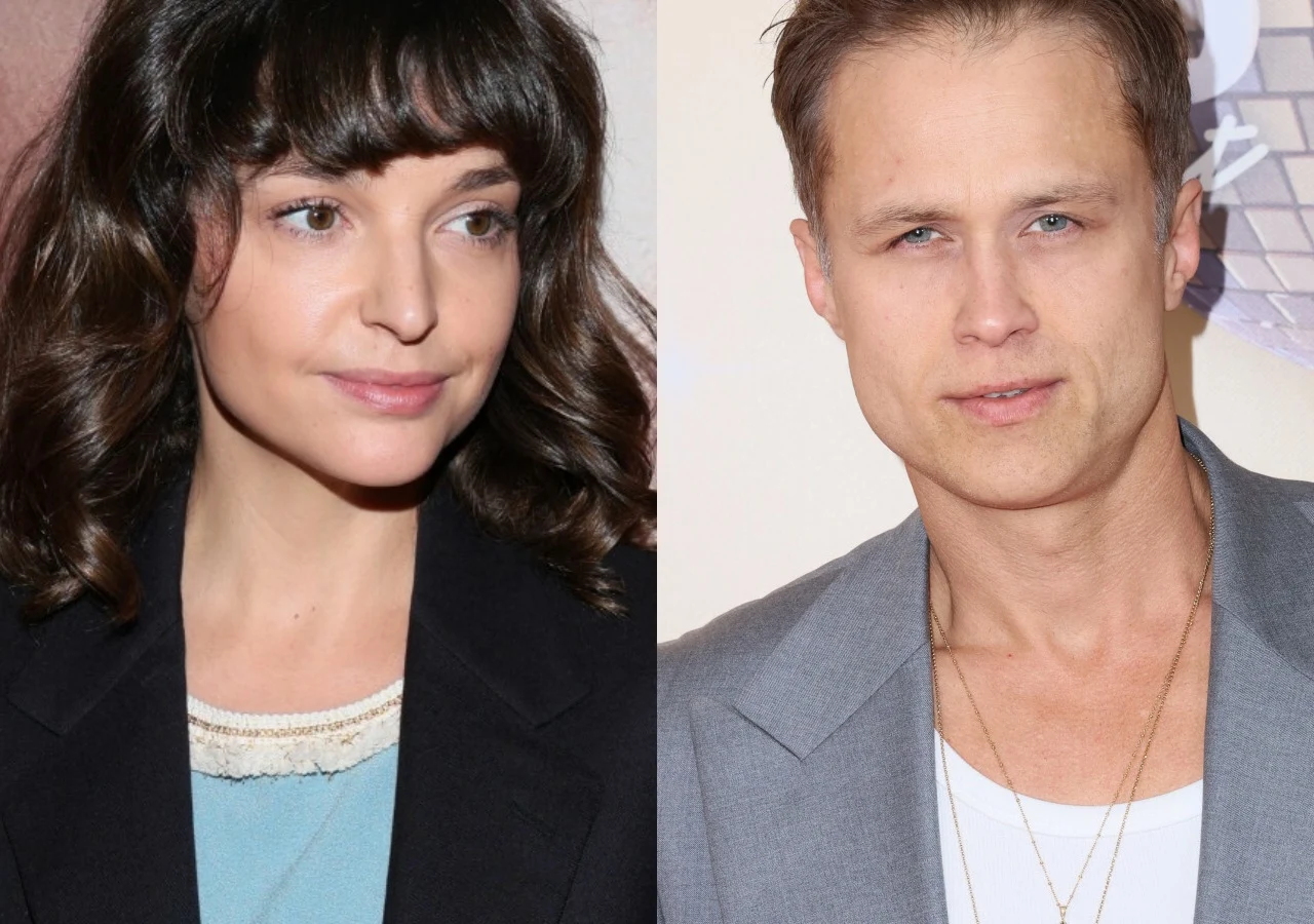 Maria Dębska, Maciej Zakościelny Dwie osoby sfotografowane na neutralnym tle, kobieta po lewej stronie w ciemnych włosach z grzywką i jasnym topie oraz mężczyzna po prawej stronie w blond włosach, ubrany w szary żakiet i biały T-shirt.