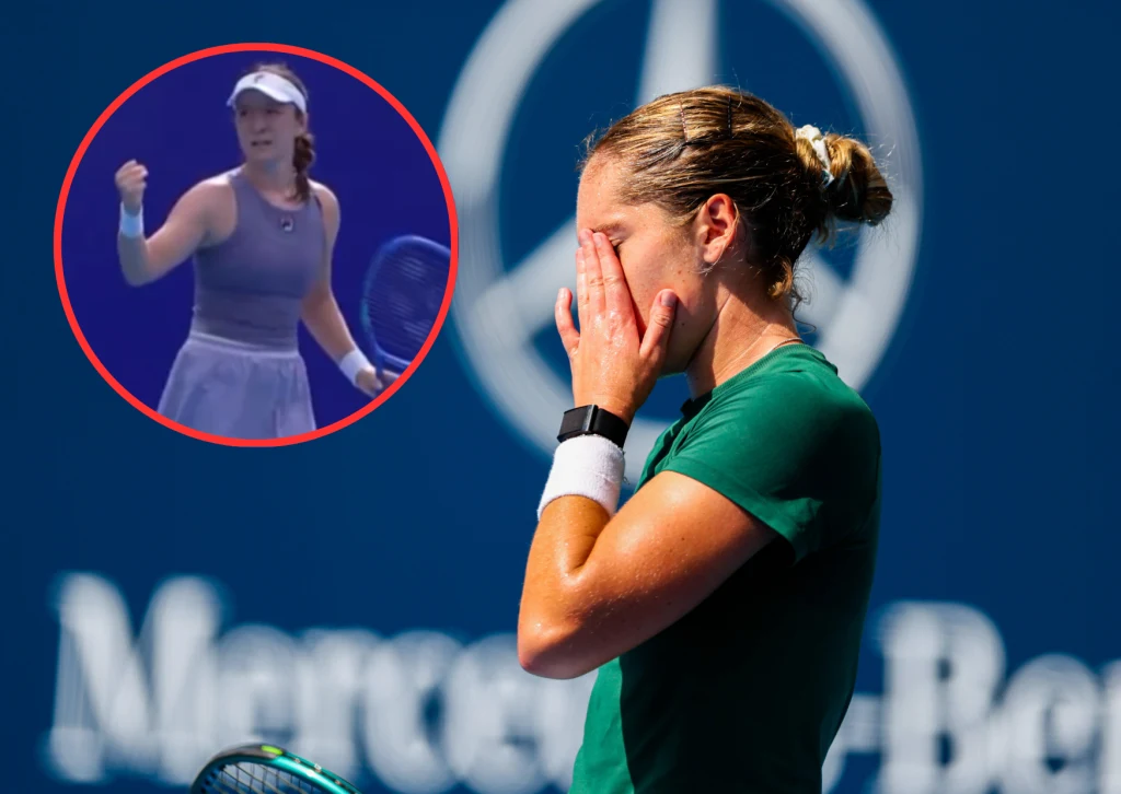 Caty McNally (z prawej) została pokonana przez Lulu Sun (w kółeczku) Caty McNally (z prawej) została pokonana przez Lulu Sun (w kółeczku)