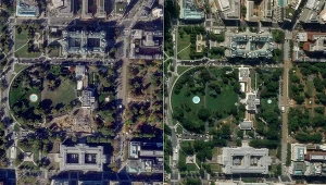 Zdjęcia satelitarne pokazują skalę zniszczeń po wyburzeniu wschodniego skrzydła Białego Domu