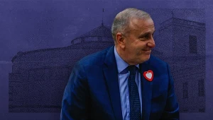 Grzegorz Schetyna zapowiada walkę o większość w Sejmie i Senacie w 2027 roku (zdjęcie w tle: Filip Naumienko/Reporter)