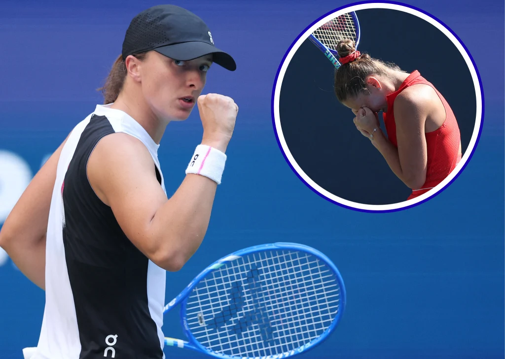 Na zdjęciu Iga Świątek oraz Marta Kostiuk Na zdjęciu Iga Świątek oraz Marta Kostiuk