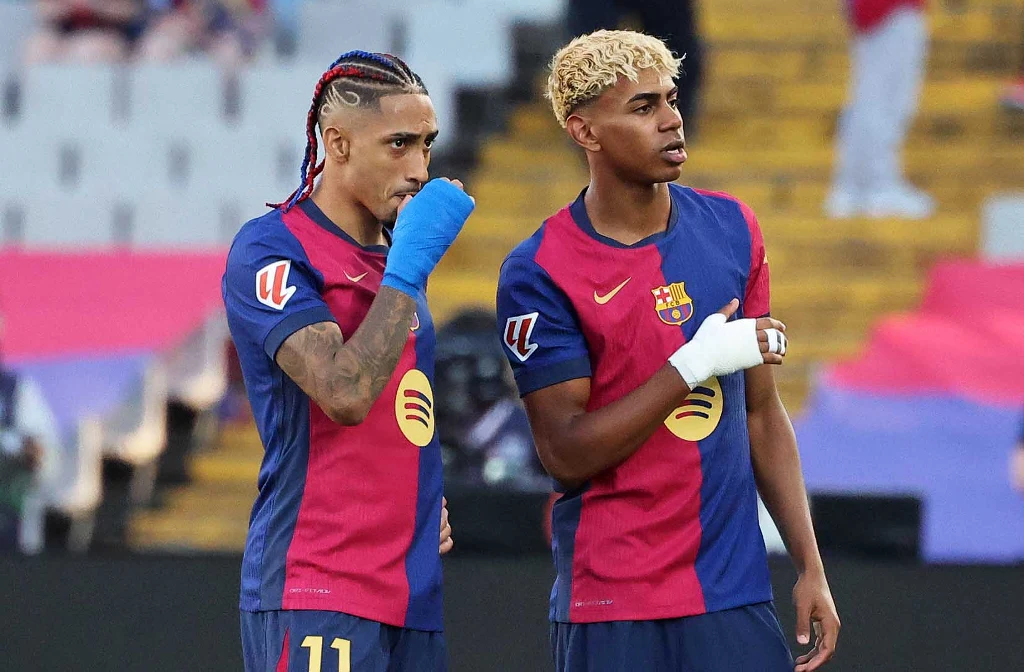 Raphinha i Lamine Yamal