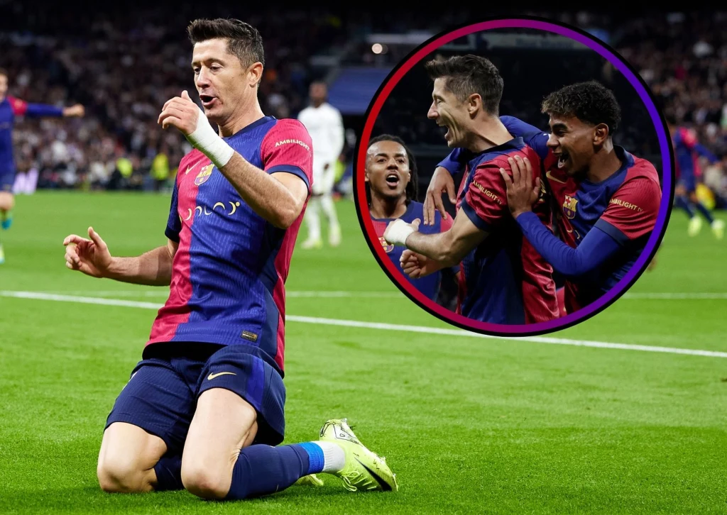 Robert Lewandowski dał koncert na Santiago Bernabeu. Dublet, a mogło być jeszcze lepiej