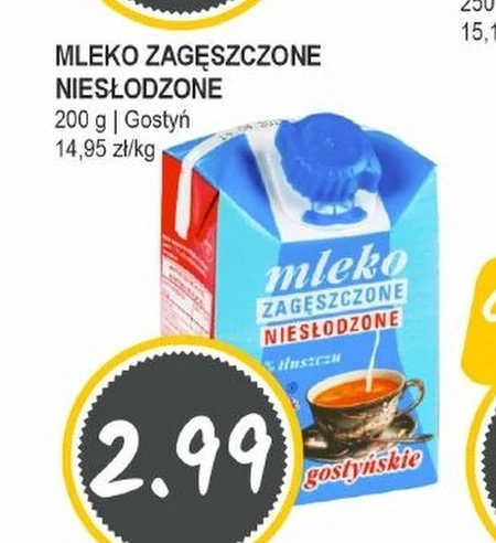 Mleko zagęszczone SM Gostyń