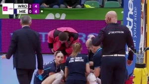 Dramat Polki w trzecim secie. Tuż po ataku rozległ się potężny krzyk