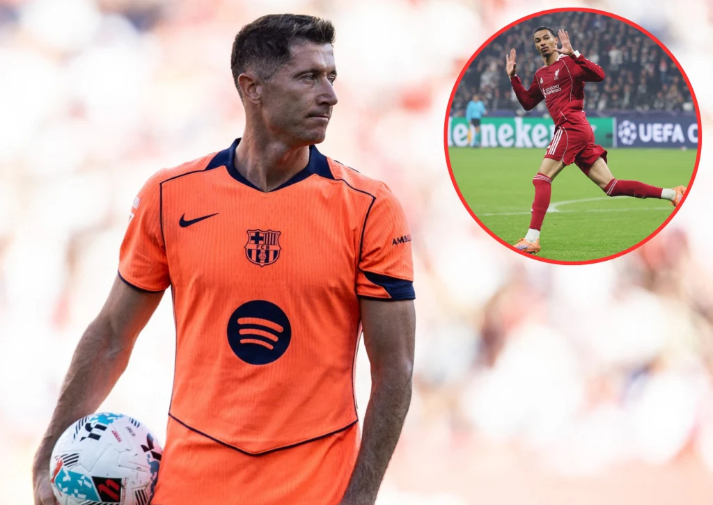 Hugo Ekitike pod wrażeniem umiejętności Lewandowskiego, wymienił go w gronie najlepszych Hugo Ekitike pod wrażeniem umiejętności Lewandowskiego, wymienił go w gronie najlepszych